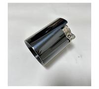 Tubo De Escape De Coche Para F87 Para M2 Para M3 Para M4 Para M5 Para M6 Repuestos Automóviles Tubo Escape Supresor Garganta Cola Pico Caudal Acero Inoxidable tubos de escape(Black 63mm-89mm)