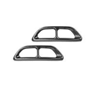 Tubo de escape de coche Punta del silenciador de para escape trasero para decoración tuberías, pegatina embellecedora para Accord accesorios exteriores para automóviles(Carbon Fiber Look)