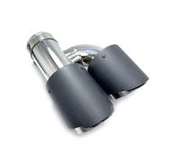 Tubo de escape de coche Silenciador de coche con punta en forma H, silenciadores tubo para escape doble salida(ID 51mm-OD 76mm)
