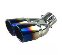 Tubo De Escape De Cola, Punta De Extremo De Tubo De Escape De Salida Doble De Acero Inoxidable Automático 63 Mm Tubos De Escape De Escape Automático Embellecedor Del Tubo De Escape Trasero