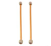 Tubo de escape de compresor de aire de aluminio de 200 mm, rosca G1/8, conector de tuerca hexagonal chapado en cobre para taller, reparación de garaje, resistente, 7.87 pulgadas