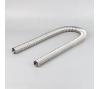 Tubo de escape de doble capa de acero inoxidable de 22 mm para calentador de aire diésel que garantiza una ventilación segura y reducción de la formación de condensación (100 cm)