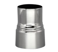 Tubo de escape de humos de acero inoxidable, adaptador de chimenea de junta reductora, accesorios de ventilación for el hogar(60mm small head~50mm big head)