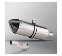 Tubo de escape de motocicleta de acero inoxidable Para R1200GS Para ADV 2013-2019 Silenciador de escape antideslizante acero inoxidable 470 mm con tubo conexión medio DB Killer