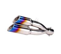 Tubo de escape de motocicleta Para Escape de motocicleta para tubo Universal 51mm para modificado doble agujeros CBR Z400 Big Devil502C Ninja250(E)