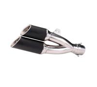 Tubo de escape de motocicleta Para Escape de motocicleta para tubo Universal 51mm para modificado doble agujeros CBR Z400 Big Devil502C Ninja250(C)