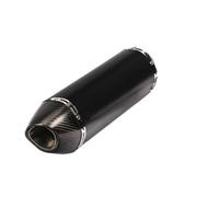 Tubo de escape de motocicleta Para Escape R77 antideslizante Universal de fibra carbono 51MM para silenciador para Moto para tubo para R1R3R25 GSXR750(C Carbon end cap)