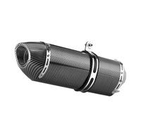 Tubo de escape de motocicleta Para Escape Universal de imitación carbono para motocicleta 51mm para silenciador tubo para escape un para solo orificio(B)