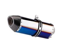 Tubo de escape de motocicleta Para Escape Universal de imitación carbono para motocicleta 51mm para silenciador tubo para escape un para solo orificio(A)