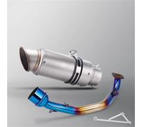 Tubo De Escape De Motocicleta para GY6 125, 150, 125 CC Y 150 CC, Silenciador De Escape De 51 Mm, Tubo De Enlace Delantero con Conexión De Soporte. Escape de Motocicleta(Color 7)