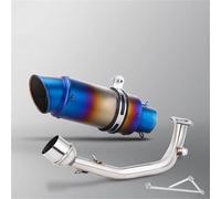 Tubo De Escape De Motocicleta para GY6 125, 150, 125 CC Y 150 CC, Silenciador De Escape De 51 Mm, Tubo De Enlace Delantero con Conexión De Soporte. Escape de Motocicleta(Color 5)