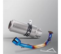 Tubo De Escape De Motocicleta para Scooter para GY6 125 150 125CC 150CC, Tubo De Enlace Delantero De Escape De 51 Mm con Conexión De Soporte Escape de Motocicleta(Color 7)