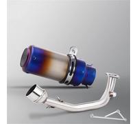 Tubo De Escape De Motocicleta para Scooter para GY6 125 150 125CC 150CC, Tubo De Enlace Delantero De Escape De 51 Mm con Conexión De Soporte Escape de Motocicleta(Color 5)