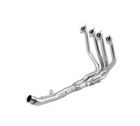 Tubo de escape de motocicleta Silenciador delantero medio para motocicleta Z750 Z800 para escape tubo acero inoxidable carreras modificado(TYPE-A)