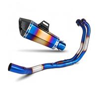 Tubo de escape de motocross Para Yamaha MT03 R25 MT25 2015-2024 motocicleta para silenciador de tubo cabezales para Escape(D)