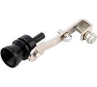 Tubo de escape del automóvil Tubo De Para Escape Silenciador Sonido Silbato Para Turbo Válvula Descarga Bov Simulador Universal Para Whistler Para 23 Mm Para Para Moto Coche(Negro)