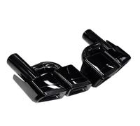 Tubo de Escape del Coche 2 Piezas Punta De Escape Cuádruple Para Mercedes Para Benz Para W212 E63 W204 Silenciador Boquilla(H black)
