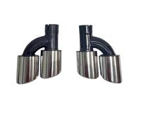 Tubo de escape del coche Para Audi A5 s-line S5 B9 para Sport 2021-2025 difusor de coche 4 puertas alerón silenciador tubo para escape (no para 2(Silver Exhaust)