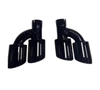 Tubo de escape del coche Para Audi A5 s-line S5 B9 para Sport 2021-2025 difusor de coche 4 puertas alerón silenciador tubo para escape (no para 2(Black Exhaust)