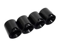 Tubo de Escape del Coche Para M3 M4 G80G81G81G82G87 Tubo De Escape De Garganta Trasera De Fibra De Carbono Silenciador Negro Modificado Cabezal De Escape De Acero Inoxidable Adecuado(Ivory)