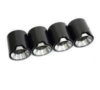 Tubo de Escape del Coche Para M3 M4 G80G81G81G82G87 Tubo De Escape De Garganta Trasera De Fibra De Carbono Silenciador Negro Modificado Cabezal De Escape De Acero Inoxidable Adecuado(Dark Grey)