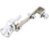 tubo de escape del coche Tubo De Para Escape Silenciador Sonido Silbato Para Turbo Válvula Descarga Bov Simulador Universal Para Whistler Para 23 Mm Para Para Moto Coche(Prata)