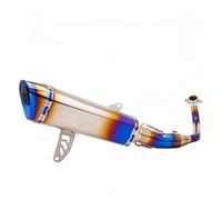 Tubo de escape del sistema completo Para sistema para escape titanio MAX/XMAX300 2017-2024, conjunto completo colector para modificación silenciador conectado