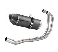 Tubo de escape del sistema completo Para Yamaha MT03 R25 MT25 2015-2024 motocicleta para cabezales para Escape tubo R77 silenciador con DB Killer(C)