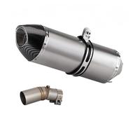 Tubo de escape del sistema completo Silenciador para Escape para motocicleta para CFMOTO 450 SR 2022-2026 para Racing R77 para tubo enlace cola media deportiva(A)