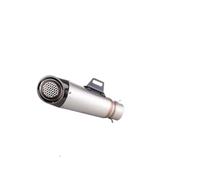 Tubo de Escape delaMotocicleta Medio Accesorios para Motocicletas Tubo De Escape FZ-07 MT-07 Sistema De Escape 2014-2023 Salida del Silenciador Boquilla De Cola Reducción De Ruido(Type-C)