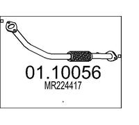 Tubo de escape delante para silenciador intermedio 01.10056 MTS para MITSUBISHI