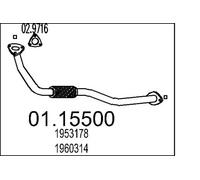 MTS Company 01.15500 Tubo de escape
