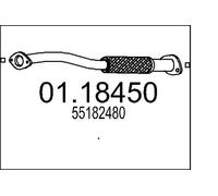 MTS Tubo de escape para ALFA ROMEO: GTV, 156, Spider, GT (Ref: 01.18450)
