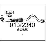 MTS 01.22340 Tubo de escape