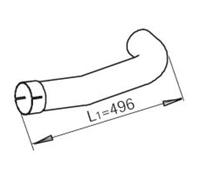 Tubo de escape DINEX 48202