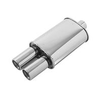 Tubo De Escape Doble 63mm Entrada 2 Salidas Acero Inoxidable Universal Para Modificación De Vehículos Compatible Con Varios Modelos Silenciador De Alto Rendimiento