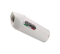 Tubo de Escape GPR Albus Evo4 Apro Blanco brillante Benelli Trk 502 X 2021 2024