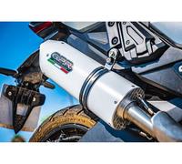 Tubo de Escape GPR Albus Evo4 Aprobado blanco lucido Honda Forza 750 2021 2023