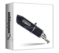 tubo de escape gpr homologado aluminio negro furore, db-killer incluido, k.42.fune compatible con kawasaki z 750 - s 2004 2005 2006 mototopgun