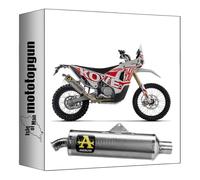 tubo de escape homologado arrow indy-race de titanio compatible con kove rally 450 2023 2024 mototopgun 72652po