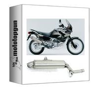 tubo de escape homologado arrow paris dacar de acero con fondo de acero compatible con honda xrv 750 africa twin 1996 1997 1998 1999 2000 2001 2002 2003 2004 mototopgun 72639pd