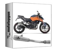 tubo de escape homologado arrow pro-race de nichrom compatible con ktm duke 125 2024 mototopgun 71972pri