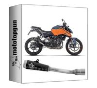 tubo de escape homologado arrow pro-race de nichrom negro compatible con ktm duke 125 2024 mototopgun 71972prn