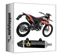 tubo de escape homologado arrow thunder de aluminio negro con fondo de carby compatible con um dsr ex 125 2018 2019 2020 mototopgun 52509akn