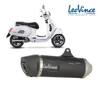 Leovince 14059K Terminal de escape Silenciador Negro VESPA GTS 300 19-20