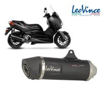 SILENCIADOR DE ESCAPE LEOVINCE NEGRO PARA YAMAHA X-MAX 300 17-20 INOX-COD.14054