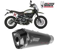 Tubo De Escape MIVV Delta Race Black Inox Negro DUCATI SCRAMBLER 800 2015 > 2020