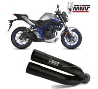 Tubo De Escape MIVV Double Gun Black Inox Negro kat YAMAHA MT-03 2016 > 2023