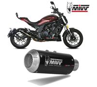 MIVV Sistema de escape MK 3 con EG-BE Acero inoxidable, negro o carbono