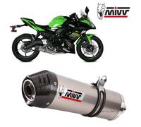 Tubo De Escape Completo MIVV Oval Titanio para Kawasaki Z650 2017 > 2023